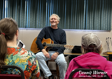 Dennis Warner performing in Moose Lake MN 2025