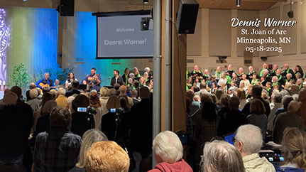 Dennis Warner @ St Joan of Arc Church in Minneapolis, 5-18-2025.
